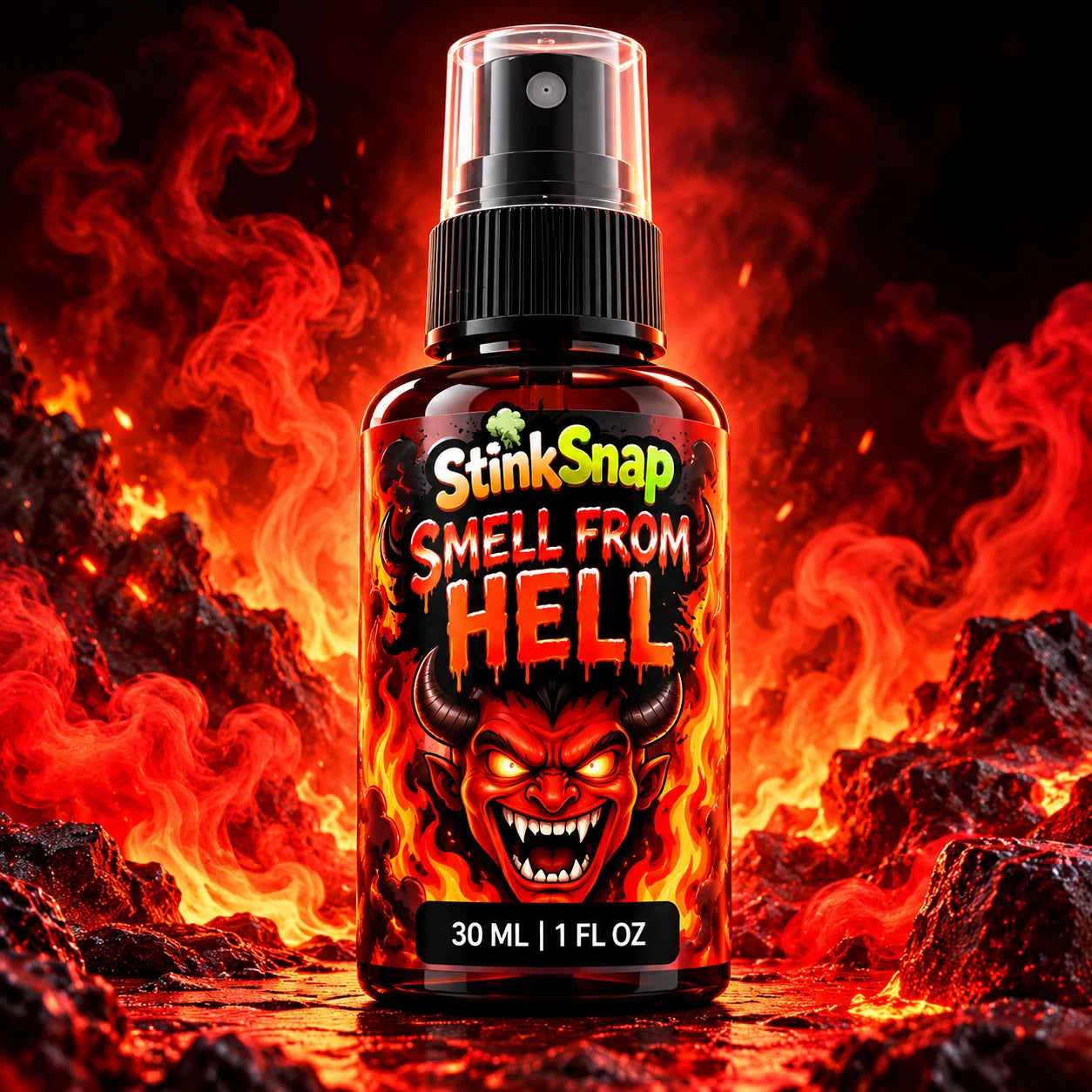 StinkSnap Smell From Hell scent illustration